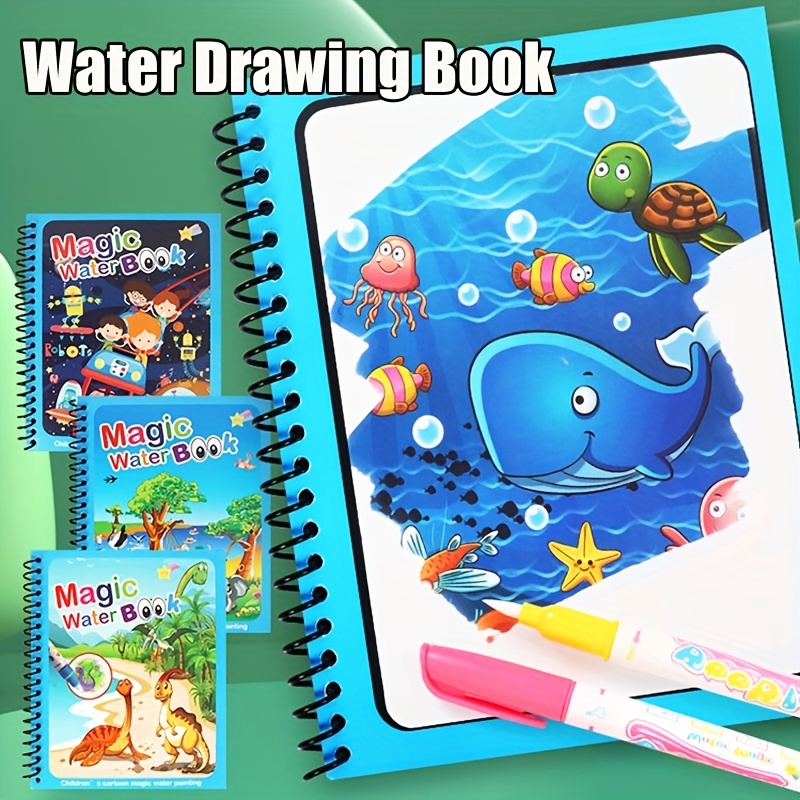 Reusable Water Magic Coloring Book - Magisch boek Watertekening Montessori Speelgoed Herbruikbaar