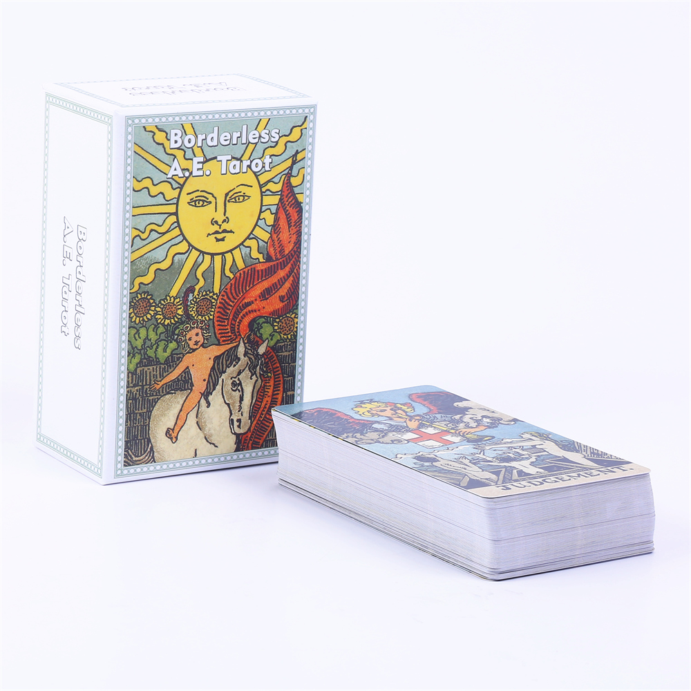 Tarot Deck With Guidebook - 12*7Cm Grenzeloos A.E. Tarotdek In Glijdende