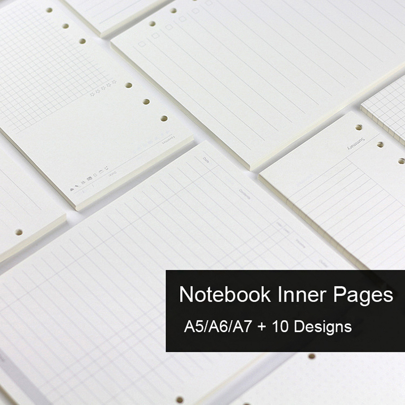 A5 Spiral Dotted Grid Notebook - 45 Vellen A5 A6A7 Losbladige Notebook