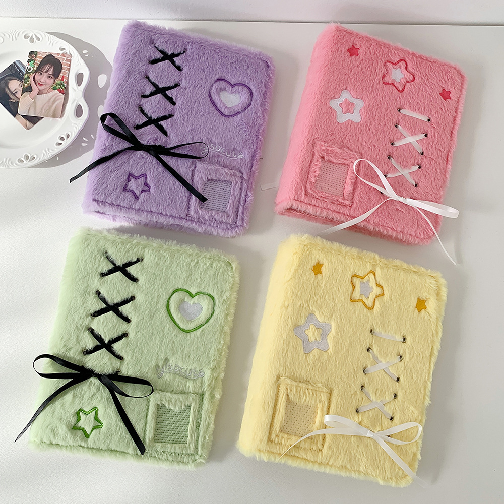 Kpop Photo Card Binder 3 Inch - Hisocute originele A5 balletstijl pluche Kpop