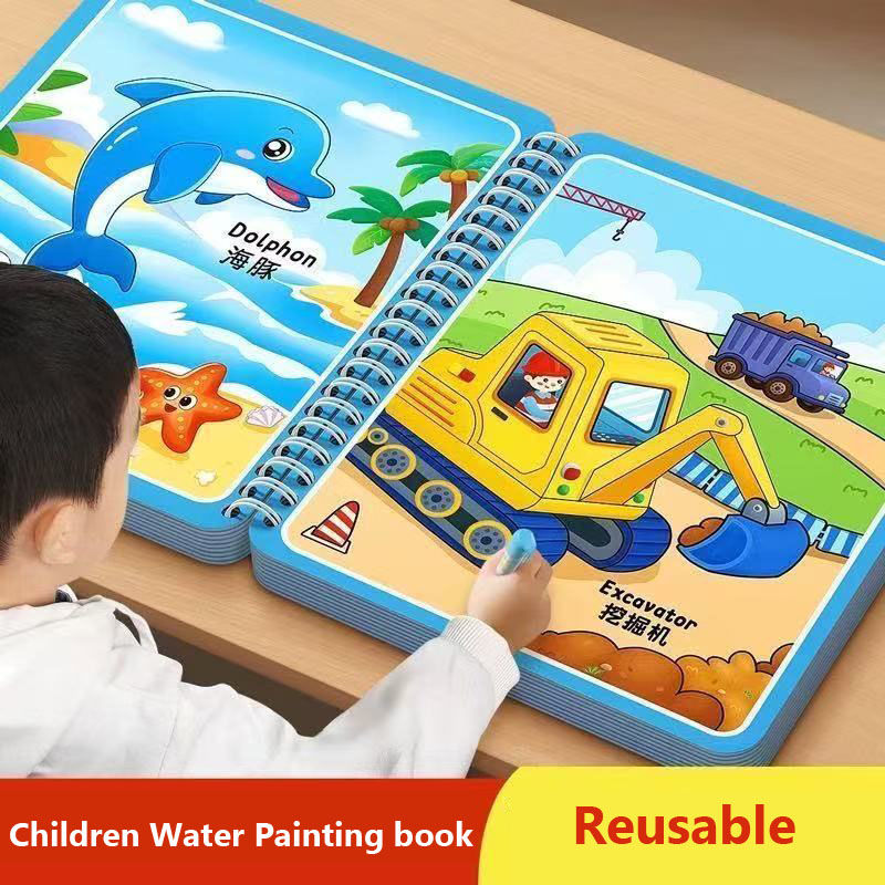 Magisch watertekenboek Kindere - Reusable Water Magic Coloring Book recensie en prijs