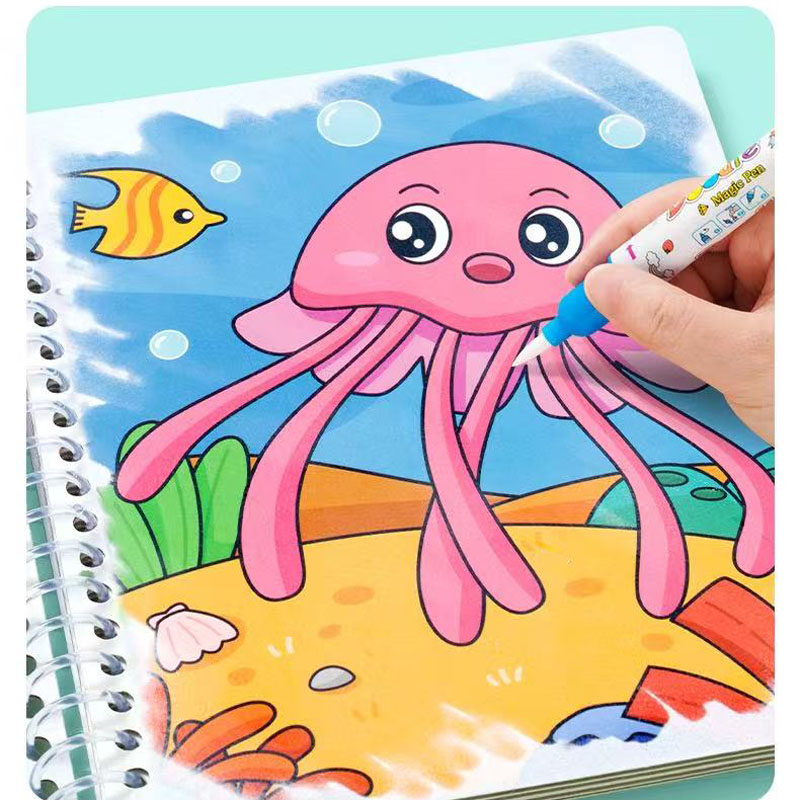 Magisch watertekenboek Kindere - Reusable Water Magic Coloring Book recensie en prijs