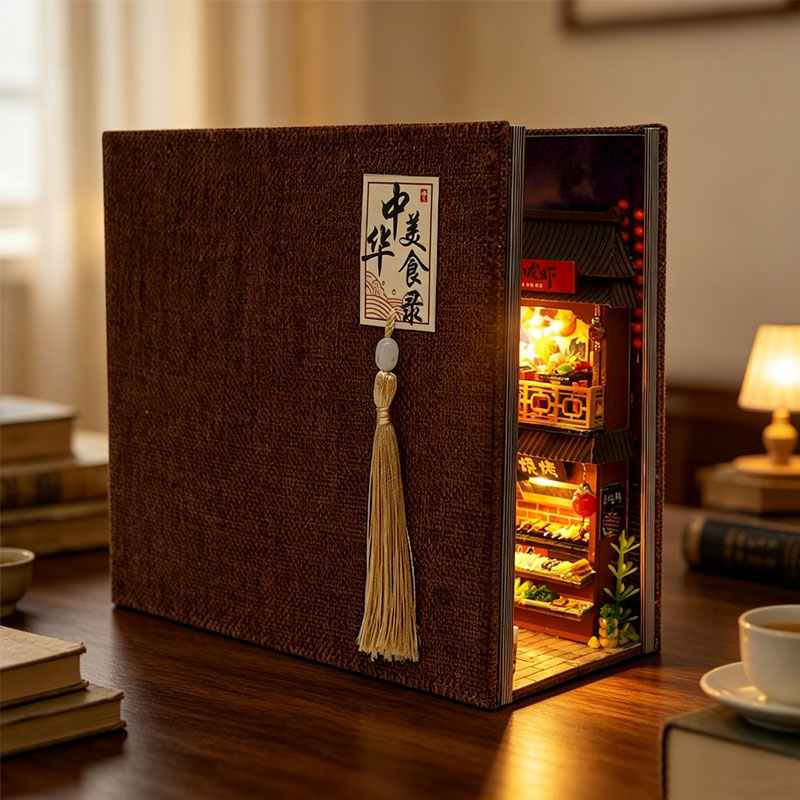 DIY Boekenhoekje Poppenhuis Mi - Diy Wooden Book Nook Kit Shelf Insert recensie en prijs