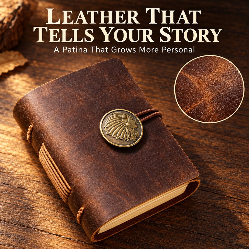 Mini handgemaakt lederen reisn - Vintage Leather Journal Notebook recensie en prijs