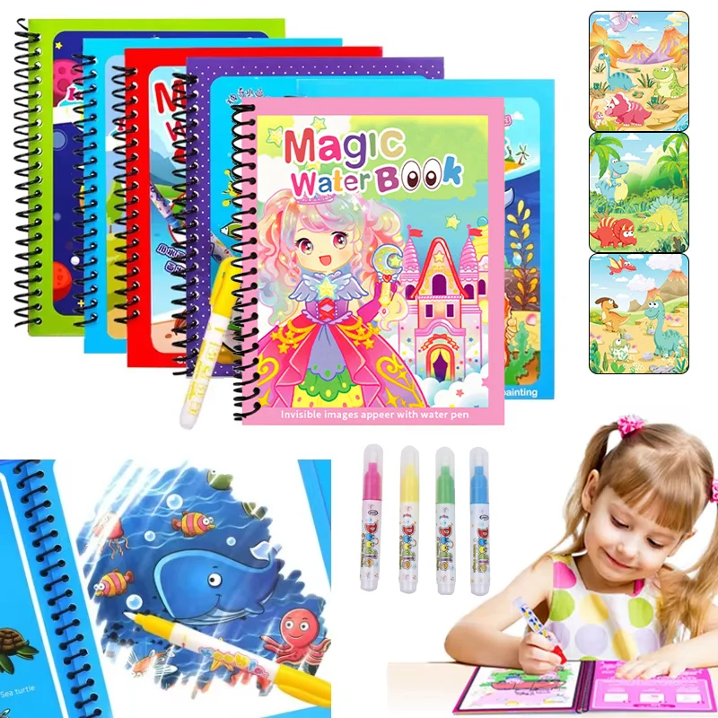 Cartoon Magic Water Drawing Bo - Reusable Water Magic Coloring Book recensie en prijs