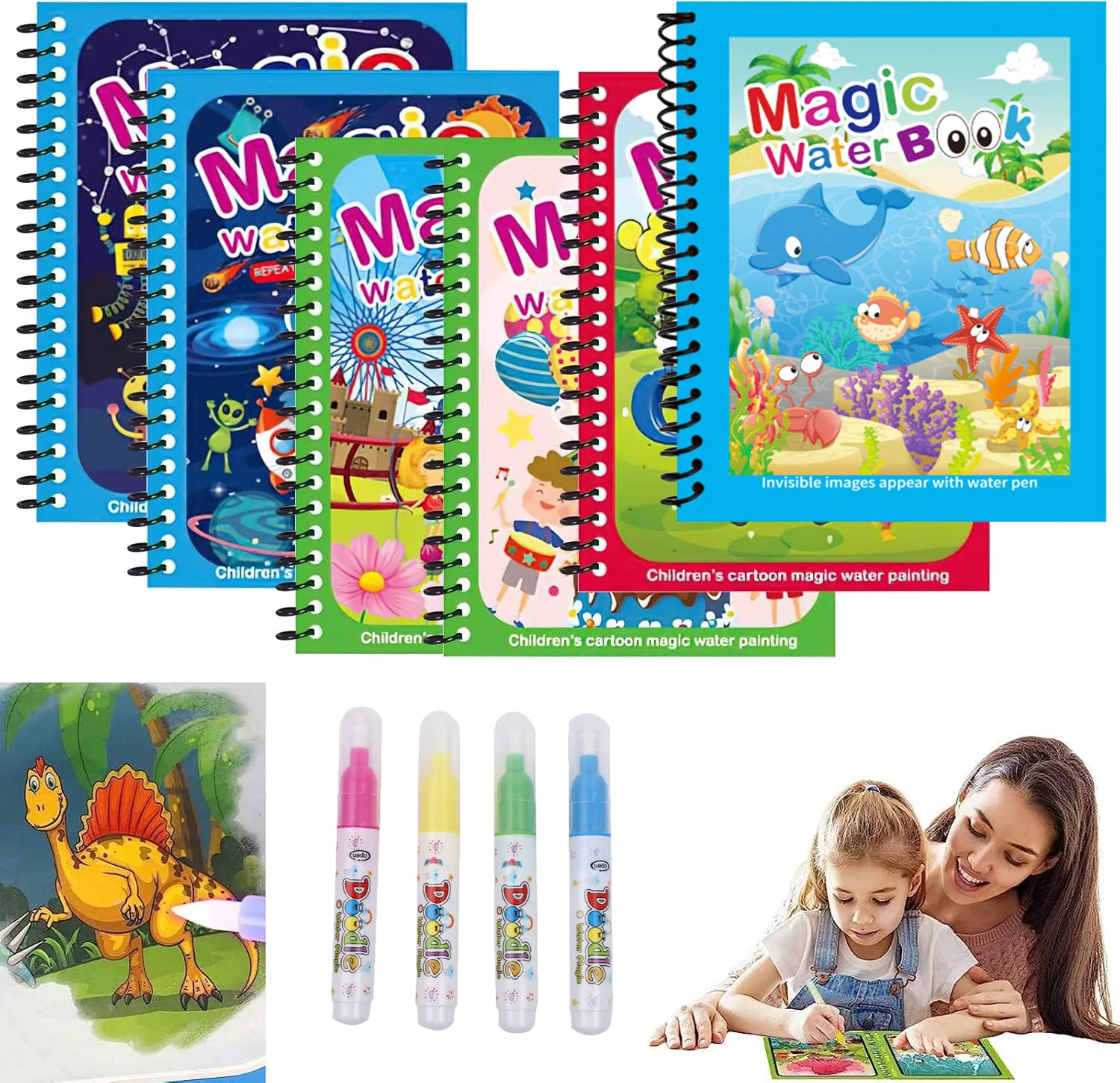 Herbruikbaar Kleurwater met Wa - Reusable Water Magic Coloring Book recensie en prijs