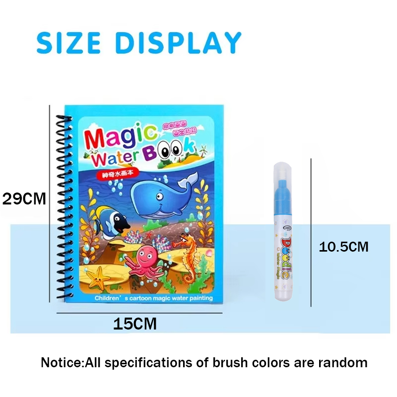 Herbruikbaar Kleurwater met Wa - Reusable Water Magic Coloring Book recensie en prijs