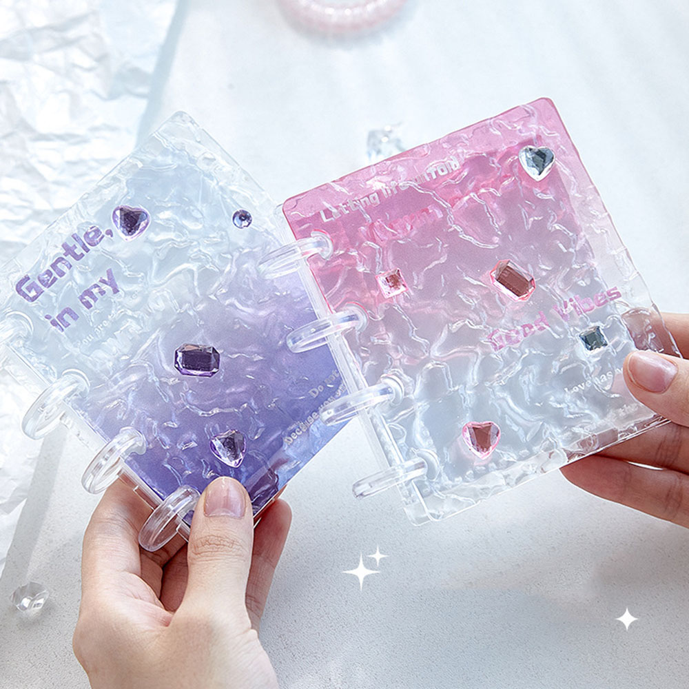 Watergolven Gradiënt Acryl Fot - Kpop Photo Card Binder 3 Inch recensie en prijs