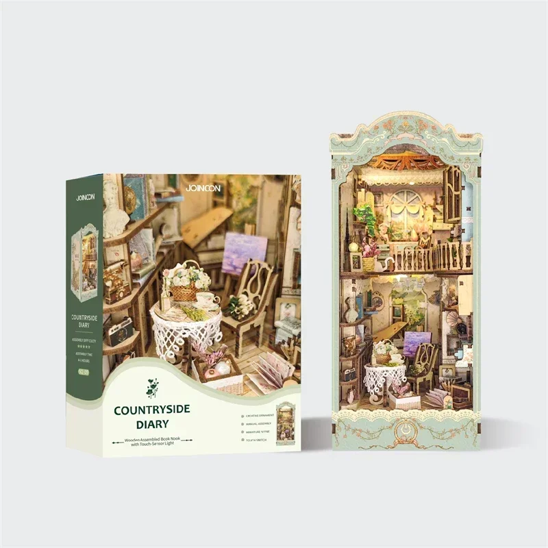 DIY Houten Pastorale Dagboek B - Diy Wooden Book Nook Kit Shelf Insert recensie en prijs