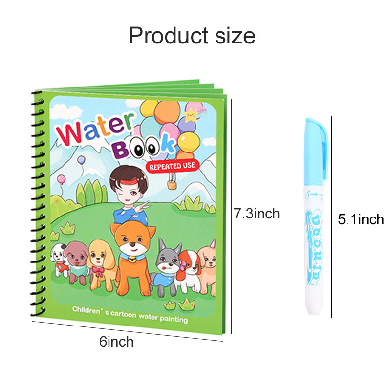 Magisch waterboek met pen Teke - Reusable Water Magic Coloring Book recensie en prijs