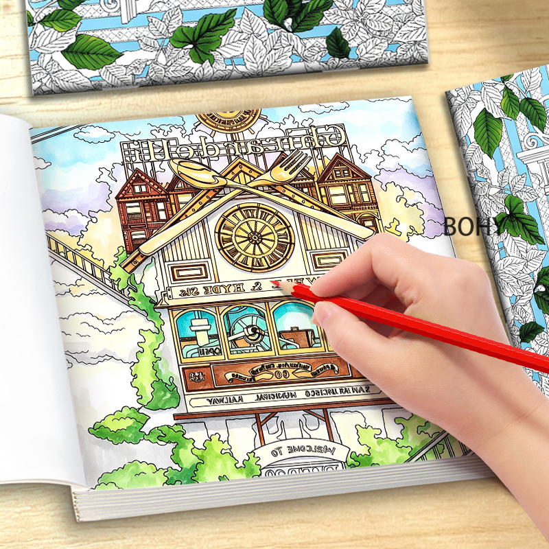 1 Kleurboek met tijdreis-thema - Adult Coloring Book Stress Relief recensie en prijs