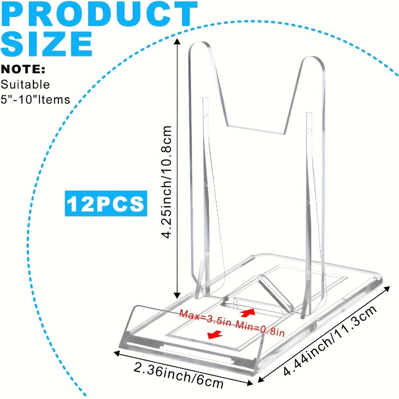 12 stuks 5/ helder acryl displ - Clear Acrylic Book Stand Holder recensie en prijs