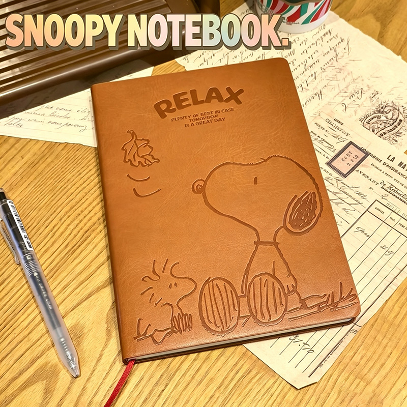 Vintage Snoopy A5 lederen noti - Vintage Leather Journal Notebook recensie en prijs